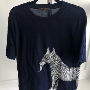 Louis Vuitton x Chapman Men’s Fur Zebra Shirt sz L